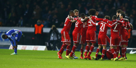 Bayern Munich chỉ cần 27 vòng đấu để lên ngôi vô địch.